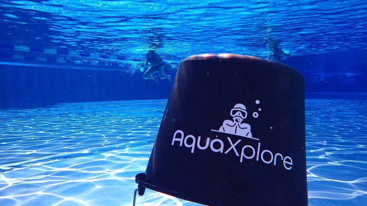 Die eigens entwickelten Bojen von AquaXplore unterstützen Training und Tauchausbildung – mit System und Spaß unter der Wasseroberfläche.